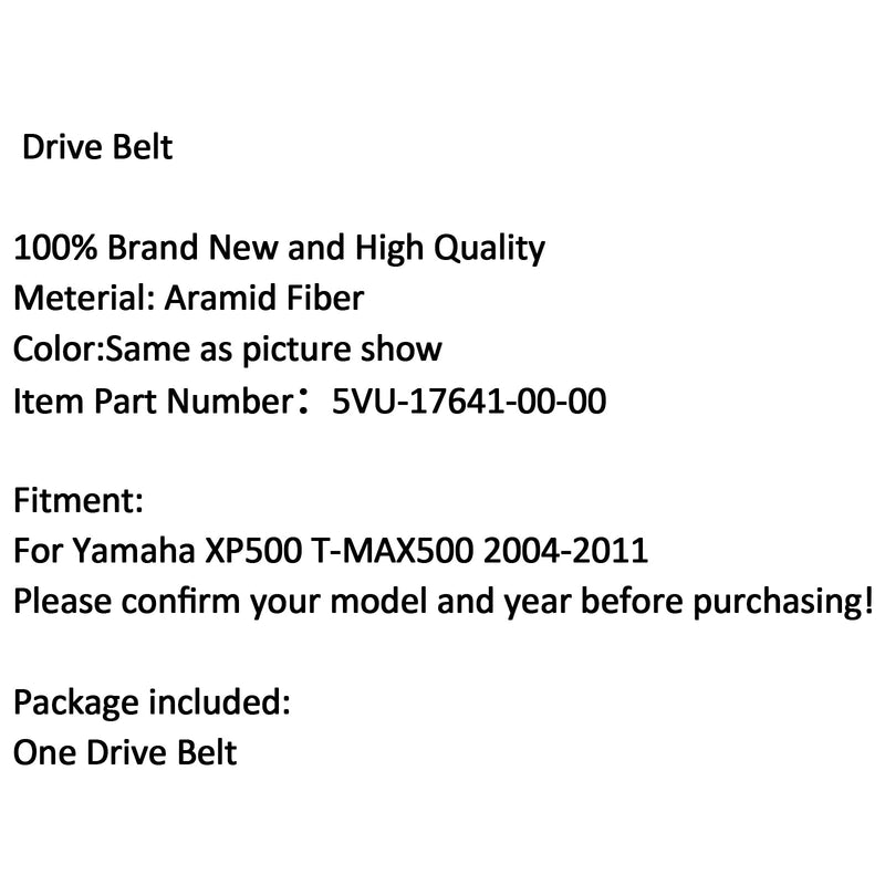 Premium drivrem för 5VU-17641-00-00 Yamaha XP500 T-MAX 500 2004-2011 Generic