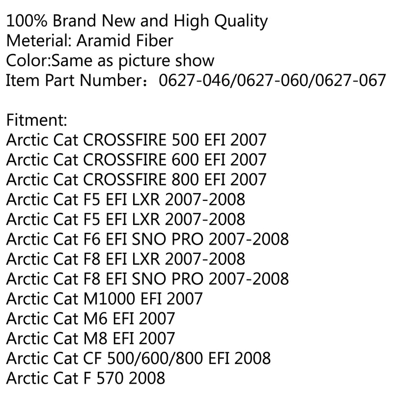 Antriebsriemen für Arctic Cat F1000 2007 M1000 153 162 CF8 1.5/2.25 0627-060 Generic