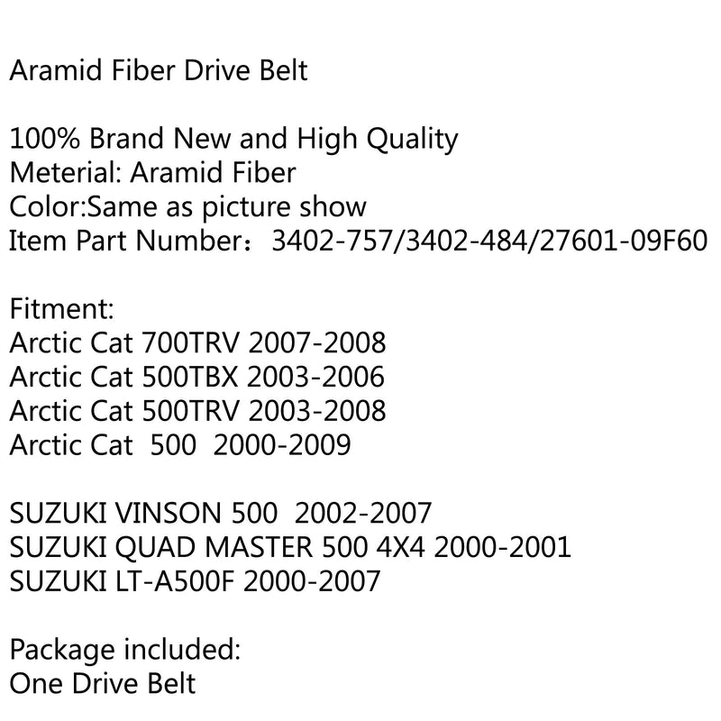 Vetohihna Arctic Cat 700TRV 07-08 500TBX 00TRV 03-06 SUZUKI VINSON 500 Generic