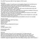 Correia de transmissão de substituição para motor de scooter Aeon Quadro 4 2015 346cc 4WD genérico