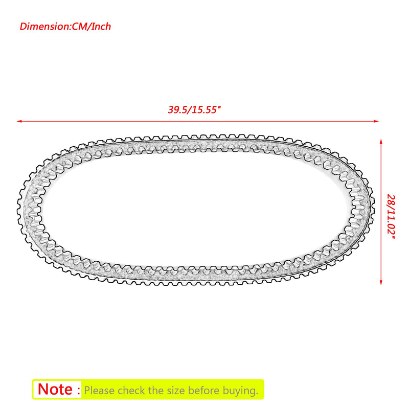 Correa de transmisión para Arctic Cat 0627-047 Snowmobile Jaguar Z1 TZ1 Bearcat Z1 5000 XT Genérico