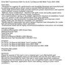 Correia de transmissão para Arctic Cat 0627-026 0627-033 Snowmobile Bearcat 660 Wide Track Genérico