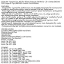 Correia de transmissão para Arctic Cat 0227-103 Cheetah Cougar EXT Pantera Jag Panther Puma Generic