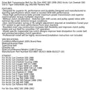 Correia de transmissão para Arctic Cat 0227-101 Cheetah Cougar Jag Ski Doo Formula LT/SLS/STX Generic