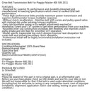 Correia de transmissão para scooter triciclo Piaggio Master 400 500 2011 400 cc 500 cc genérico