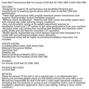 Drivrem till Honda Scooter SJ 100 Bali EX 96 97 98 99 00 23100-GW3-980