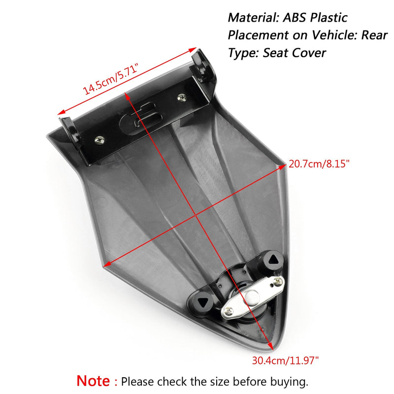 Funda de plástico ABS para asiento trasero de pasajero para BMW S1000RR K46 2015-2018