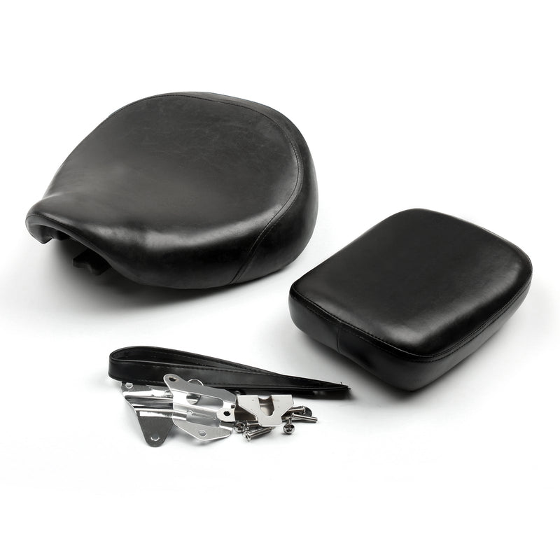 Cojín de asiento trasero delantero de piel sintética para Honda Shadow Aero VT750C 2004-2013 genérico