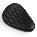 Asiento individual de cuero con diamantes para motocicleta, para Chopper Bobber Custom SX CB 650 Generic