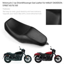 Fahrer- und Beifahrersitz aus Leder für Davidson Street XG700 500 2014-17 Generic