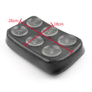 Pillion sæde rektangulære 6 sugekopper til Custom Chopper Sportster Generic