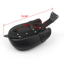 Svart läder bakre passagerarsäte Pillion säte för Victory Octane 2017 modeller Generic