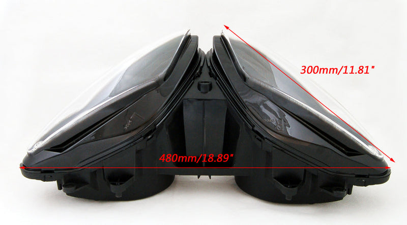 Frontlykt/frontlysenhet for Yamaha YZF 1000 R1 2002-2003 Generisk