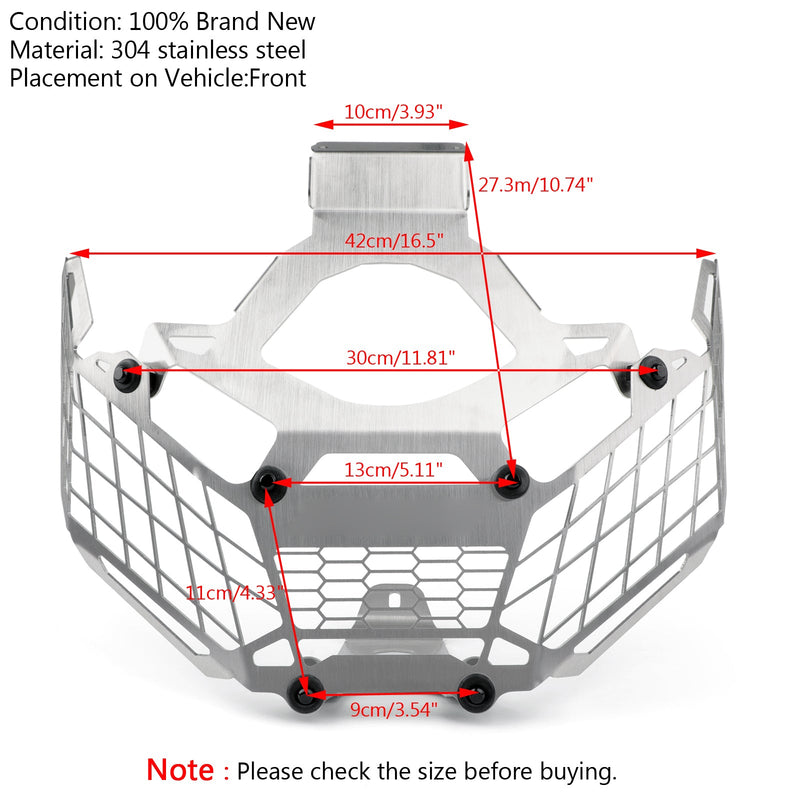 Grade de proteção do farol proteção do farol adequado para Honda X-ADV 750 2017-2020 Genérico