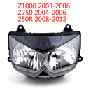 Faro delantero de motocicleta para Kawasaki Ninja 250R 300R Z750 Z800 Z1000 genérico