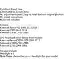 Faro delantero de motocicleta para Kawasaki Ninja 250R 300R Z750 Z800 Z1000 genérico