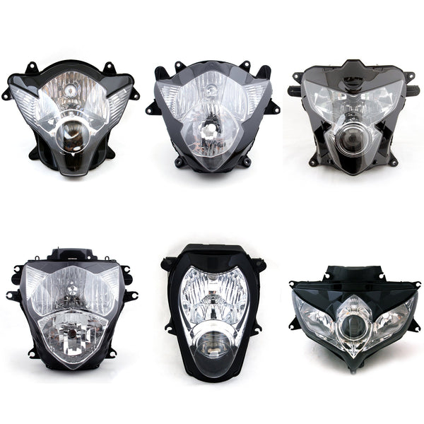 Motorcycle Headlight Assembly For Suzuki GSXR 600 750 1000 Hayabusa 1300 Clear