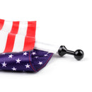 Kundenspezifischer Motorrad-Flaggenmast für die Rückseitenmontage mit USA-Flagge für Harley Generic