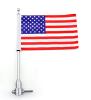 Kundenspezifischer Motorrad-Flaggenmast für die Rückseitenmontage mit USA-Flagge für Harley Generic