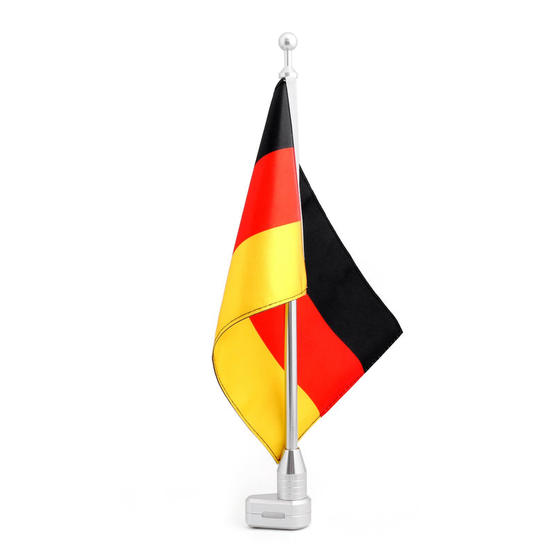 Rack de bagagem vertical mastro de bandeira alemanha reino unido eua para honda goldwing gl1800 01-12 genérico