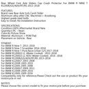 Baghjulsgaffelaksel skyder glashætte Crash Protector til BMW R1200GS LC Adv 13-2018