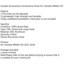 Carry Helm Flaschenhalter CNC Aluminiumlegierung Haken für Yamaha NMAX 155 Generic