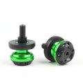 CNC 1mm Swingarm Sliders Spools Kawasaki ZX 6R 9R 1R 12R 14R Z1 KTM Green