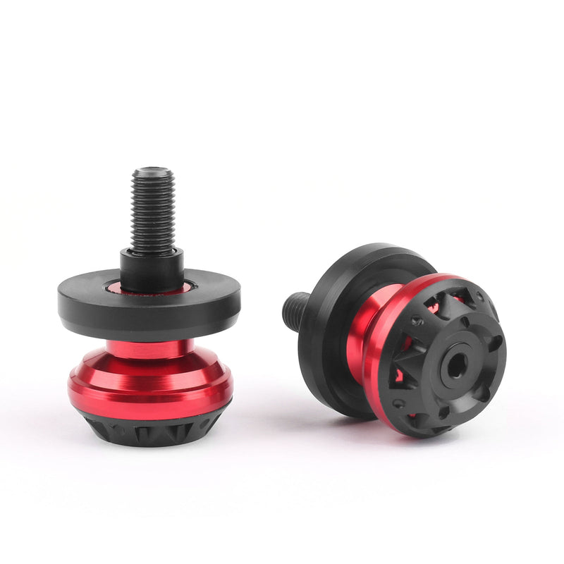 CNC 1mm Swingarm Sliders Spools Kawasaki ZX 6R 9R 1R 12R 14R Z1 KTM Red