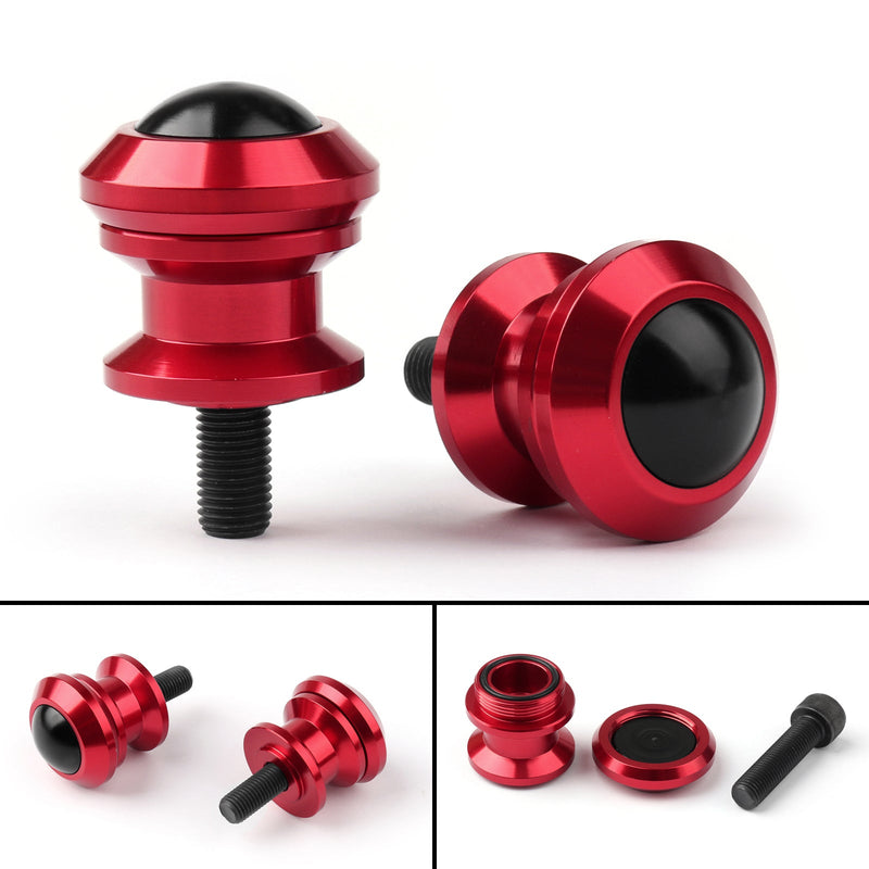 1mm Billet Swingarm Spools Sliders For Kawasaki Ninja 25R 1 ZX 6R ZX1R Red