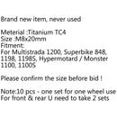 10pcs M8 x 20mm T40 Titanium Disc Brake Rotor Bolt For Ducati Multistrada 1200