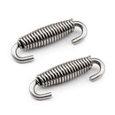 Motorcycle Exhaust Pipe Muffler Tip Silencer Stainless Steel Spring Hooks