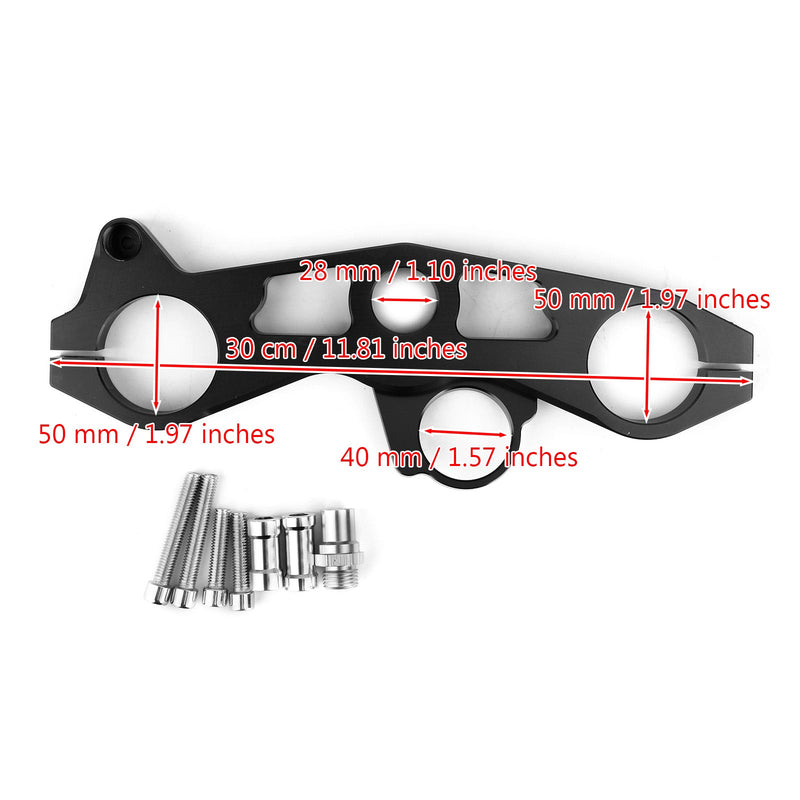 Senkende forgaffelklemme Øvre øvre klemme for Kawasaki ZX6R 2009-2012 Generisk