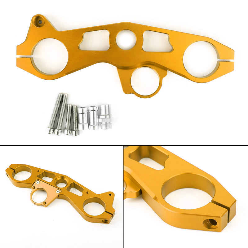 Tieferlegung Gabelbrücke vorne obere obere Klemme für Kawasaki ZX6R 2009–2012 Generic