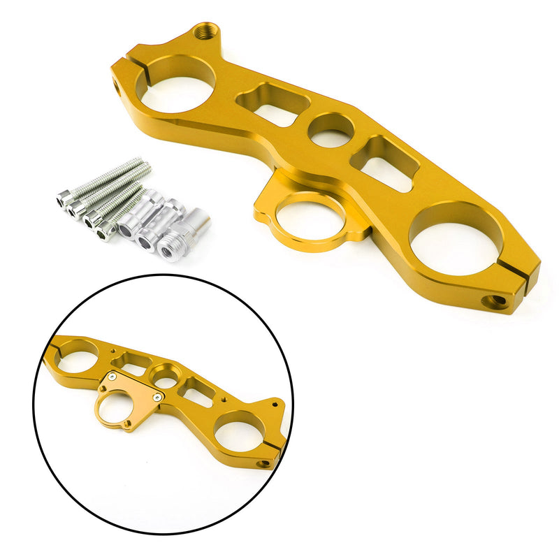 Tieferlegung Gabelbrücke vorne obere obere Klemme für Kawasaki ZX6R 2009–2012 Generic