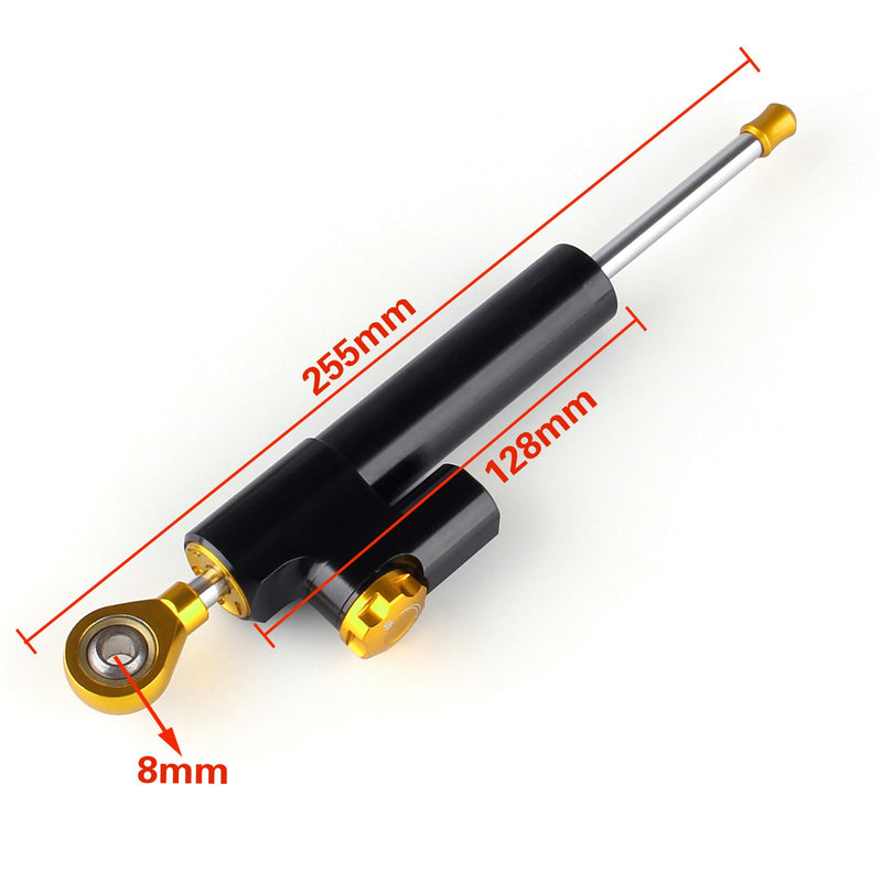 Stabilizator amortyzatora układu kierowniczego motocykla dla HONDA CB400 SUPER FOUR 1996-2015 czarny ogólny