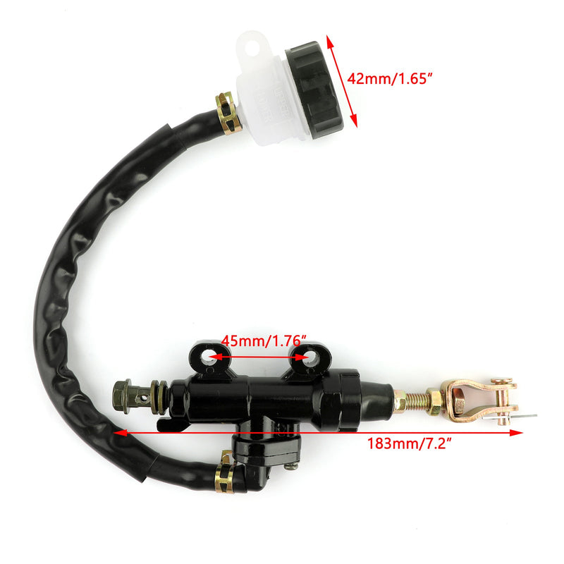 Bremsevæskebeholder for bakre hovedsylinder for Honda 250 400 CBR 600 1000 CB NSR Generisk