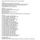 Forreste venstre bremsehovedcylinder 22 mm til Polaris Sportsman 400 500 600 700 800 Generisk