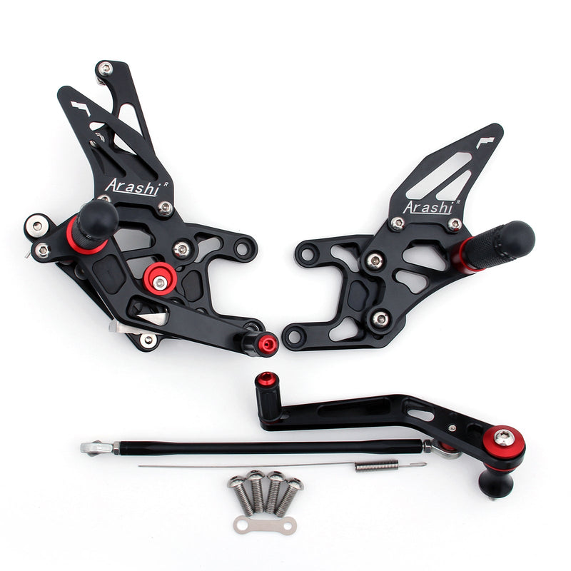 Apoios de pés ajustáveis ​​para Honda CBR1000RR CBR 1000 RR 2008-2009 Genérico