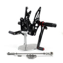 Sistema de apoio para os pés ajustável para Suzuki GSXR1300 GSXR 1300 1999-2007 Genérico