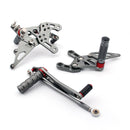 Sistema de apoio para os pés ajustável para Yamaha YZF 1000 R1 2009-2011 Genérico