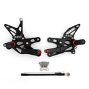 Escudo trasero Juego de reposapiés ajustables para Kawasaki ZX10R ZX 10R 2006-2007