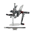 Escudo trasero Juego de reposapiés ajustables para Kawasaki ZX10R ZX 10R 2006-2007