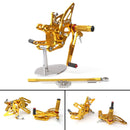 Fußrastenanlage vorne Fußraste schwarz für Kawasaki ZX-10R NINJA /ABS 2011-2015