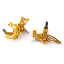 Fußrastenanlage vorne Fußraste schwarz für Kawasaki ZX-10R NINJA /ABS 2011-2015