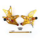 Fußrastenanlage Fußrasten einstellbar für Kawasaki ZX6R ZX 6R 2009-2011 Generic