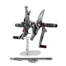 Fußrastenanlage Fußrasten einstellbar für Kawasaki ZX6R ZX 6R 2009-2011 Generic