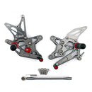 Fußrastenanlage Fußrasten einstellbar für Kawasaki ZX6R ZX 6R 2009-2011 Generic