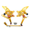 Fußrastenanlage Fußrasten einstellbar für Aprilia RSV4 2009-2011 Generic