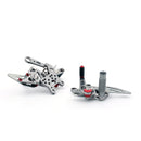 Fußrastenanlage Fußrasten einstellbar für Aprilia RSV4 2009-2011 Generic