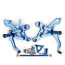 Conjunto traseiro de alumínio pedal apoio para os pés para yamaha MT-09 FZ-09 2014-2016 genérico